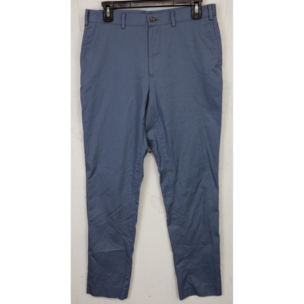 Mens‎ Indochino Blue Khaki Chino Pants Cotton Size 31x30 (29.5) Flat Front